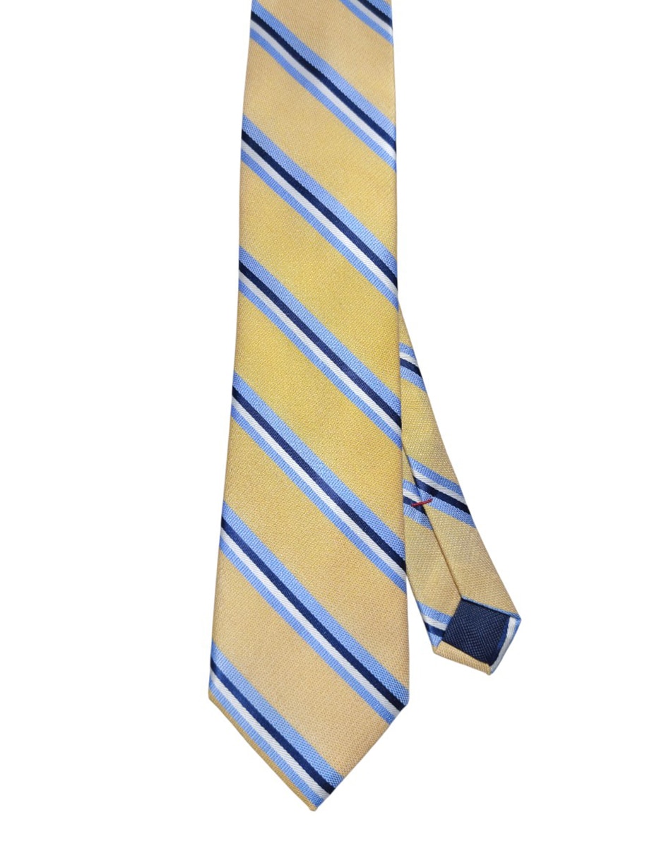 Corbata Hilfiger regular de seda estampado a rayas para hombre