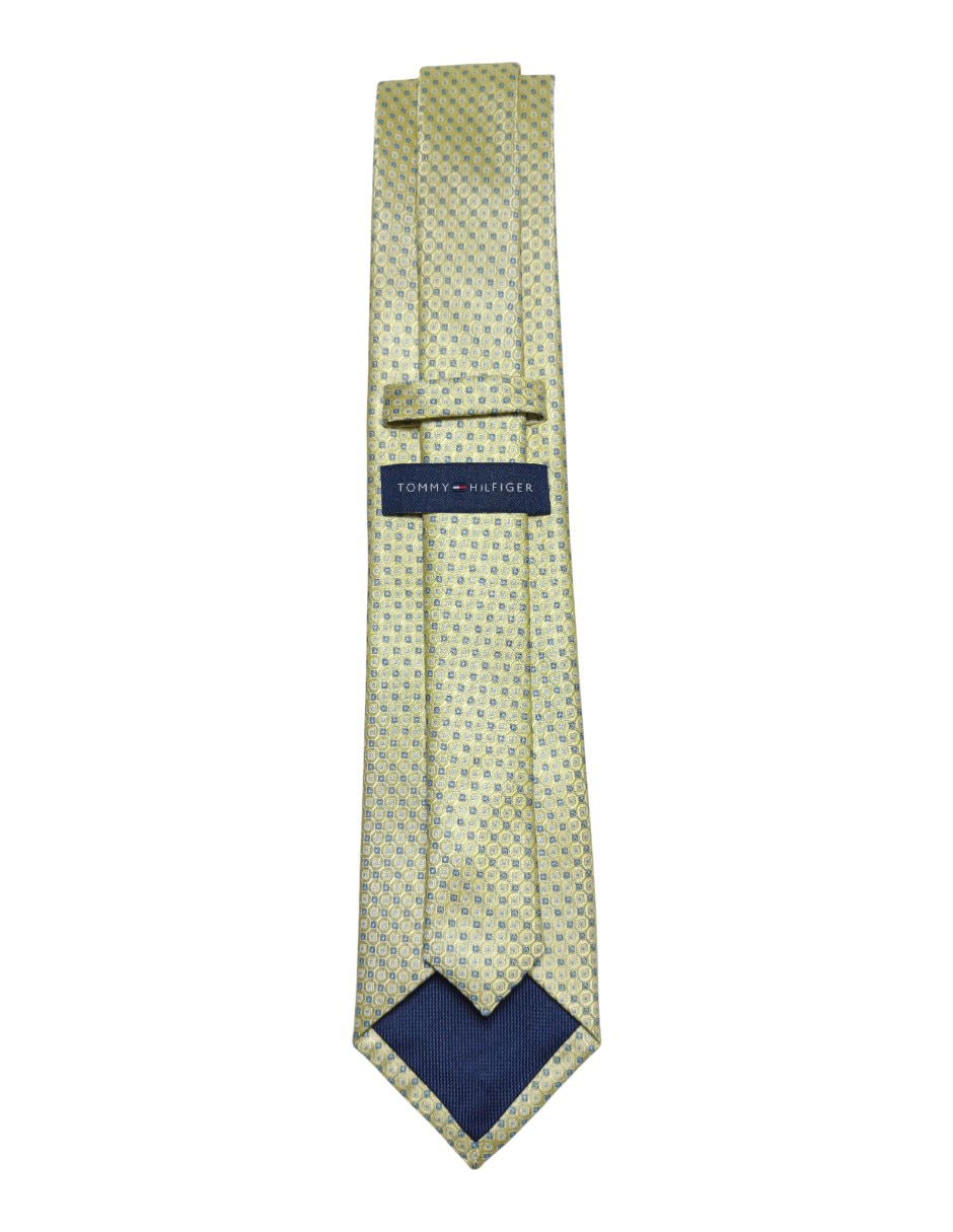 Corbata Hilfiger regular de seda estampada para hombre 3