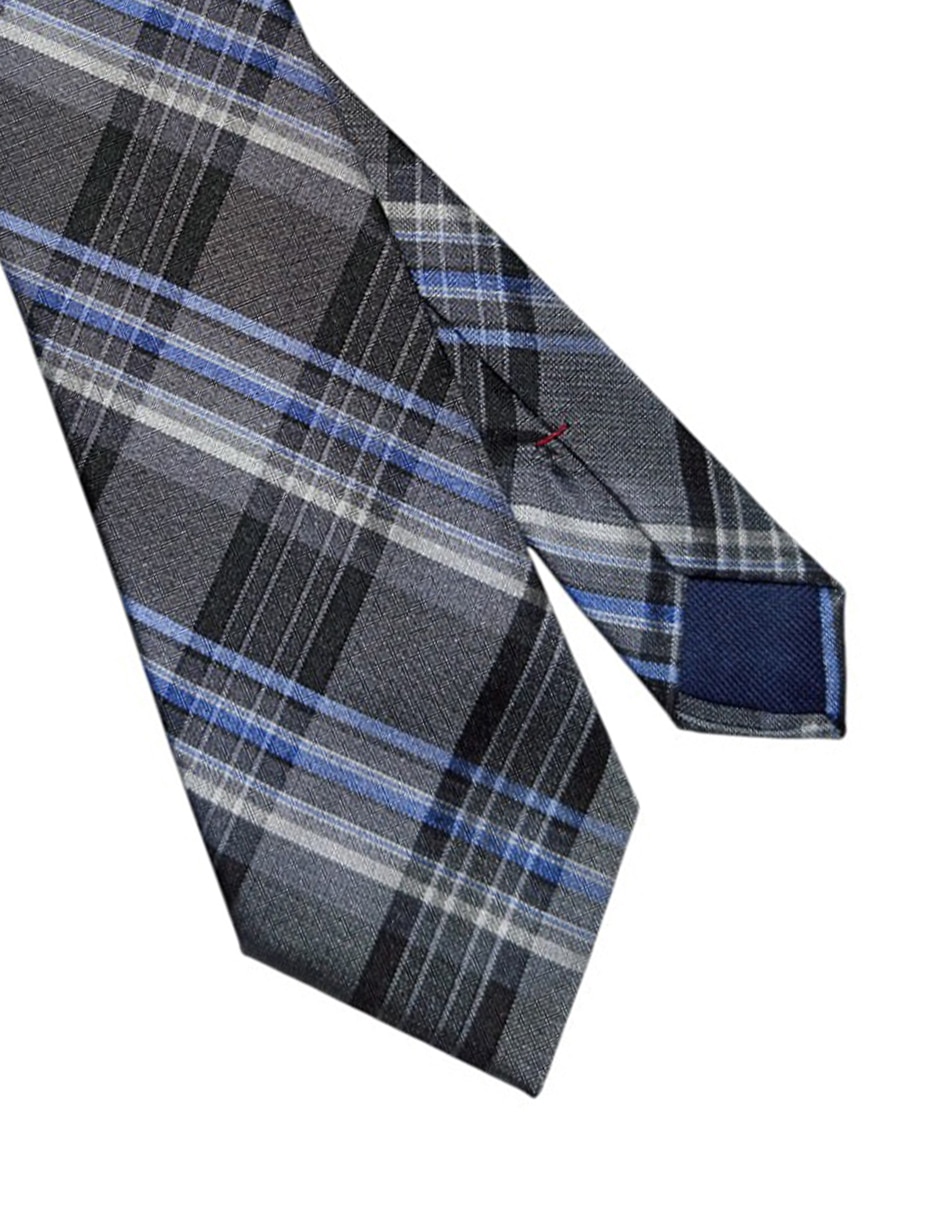 Corbata Hilfiger regular de seda estampado a cuadros para hombre 3