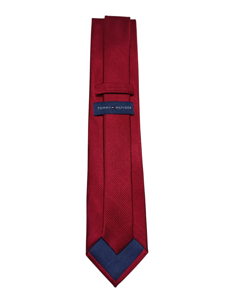 Corbata Hilfiger regular de seda estampada para hombre 3