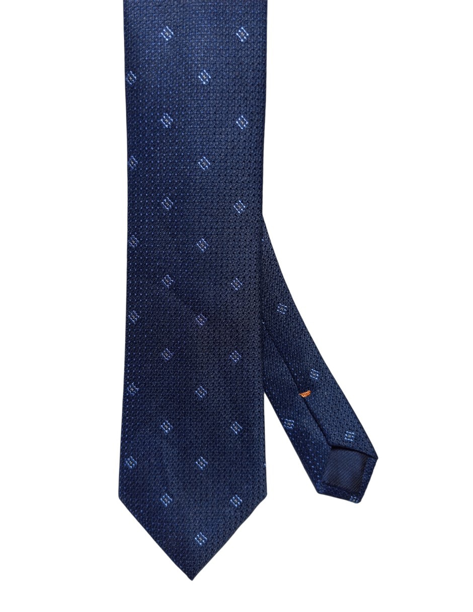 Corbata regular de seda estampado geométrico para hombre Corbata regular de seda estampado geométrico para hombre