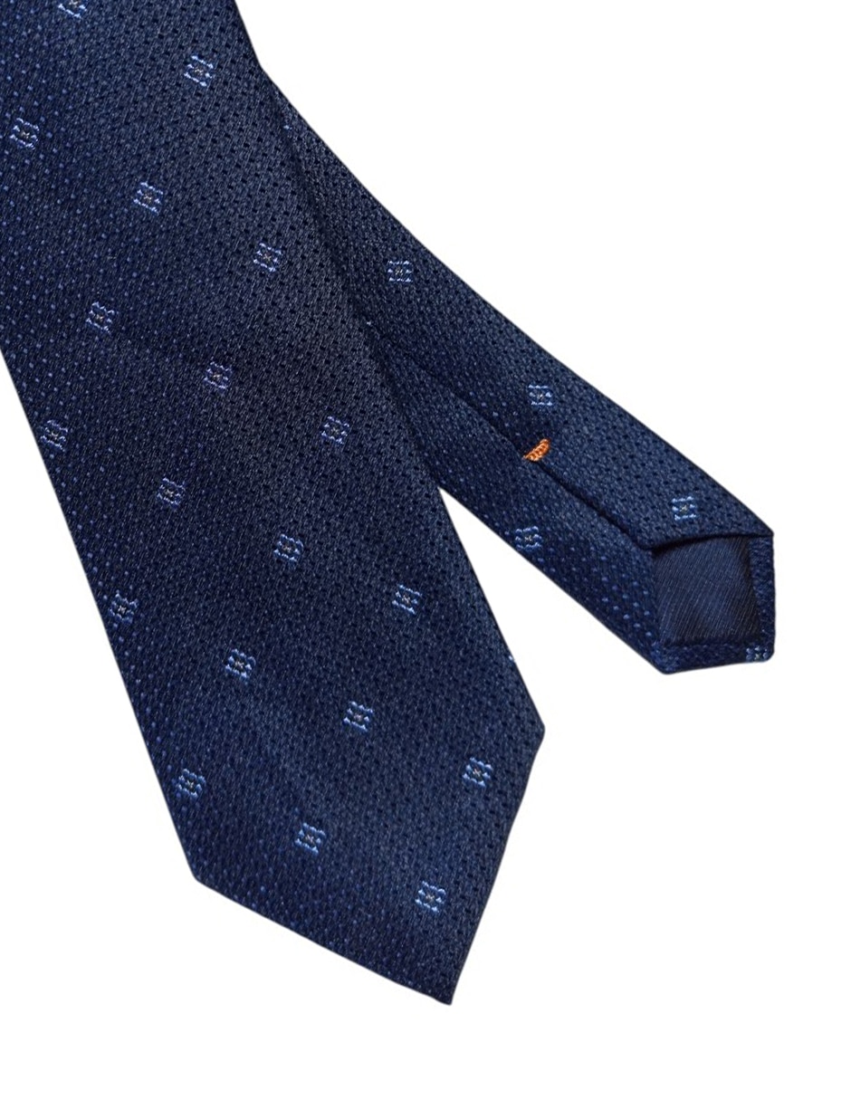 Corbata regular de seda estampado para hombre 3