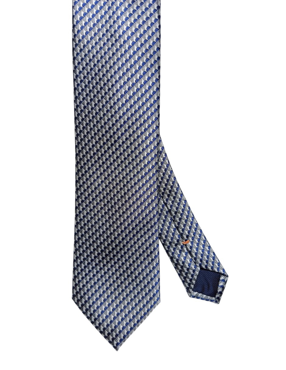 Corbata regular de seda estampado para hombre 1