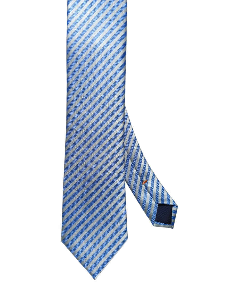 Corbata regular de seda estampado a rayas para hombre Corbata regular de seda estampado a rayas para hombre