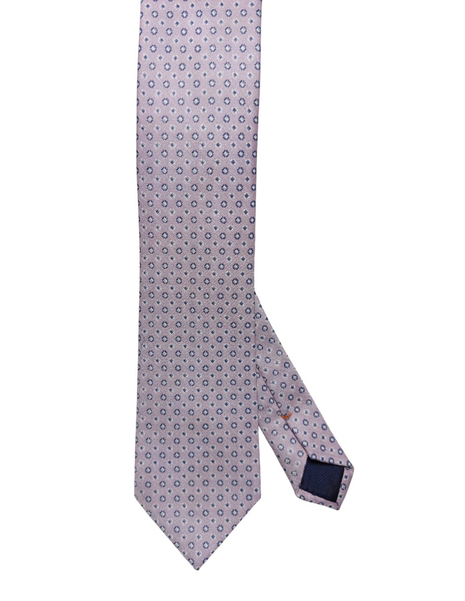 Corbata regular de seda estampado geométrico para hombre Corbata regular de seda estampado geométrico para hombre