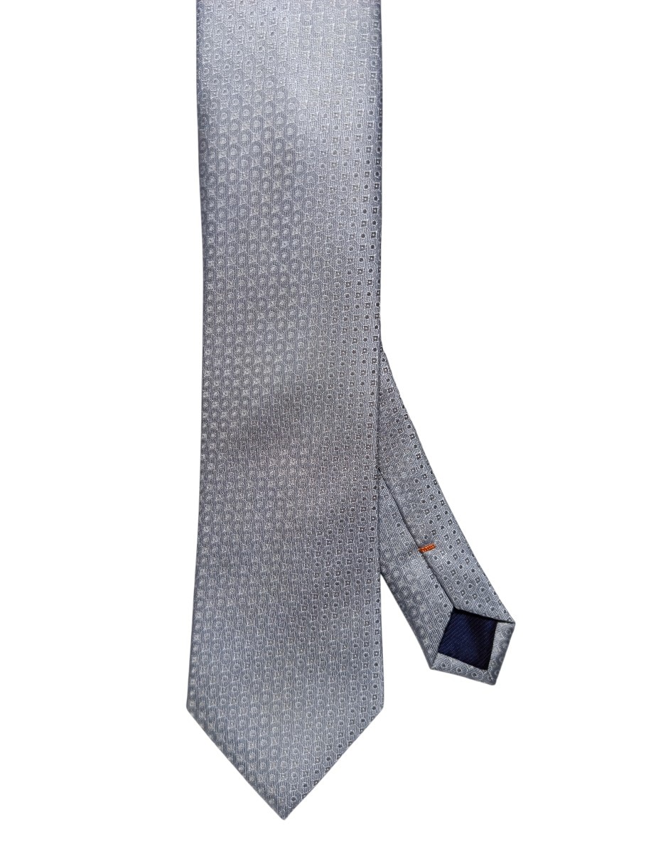 Corbata regular de seda estampado para hombre 1