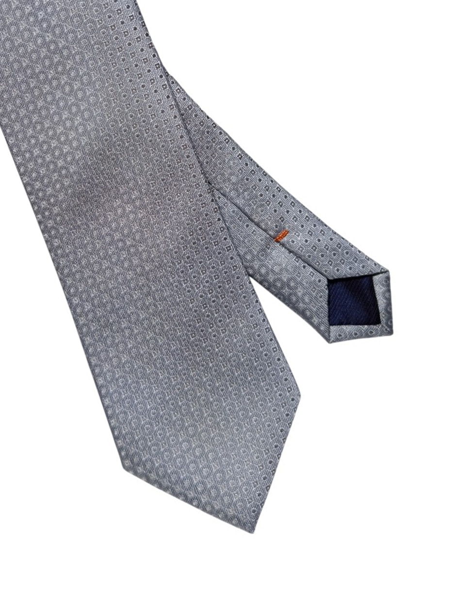 Corbata regular de seda estampado para hombre 3