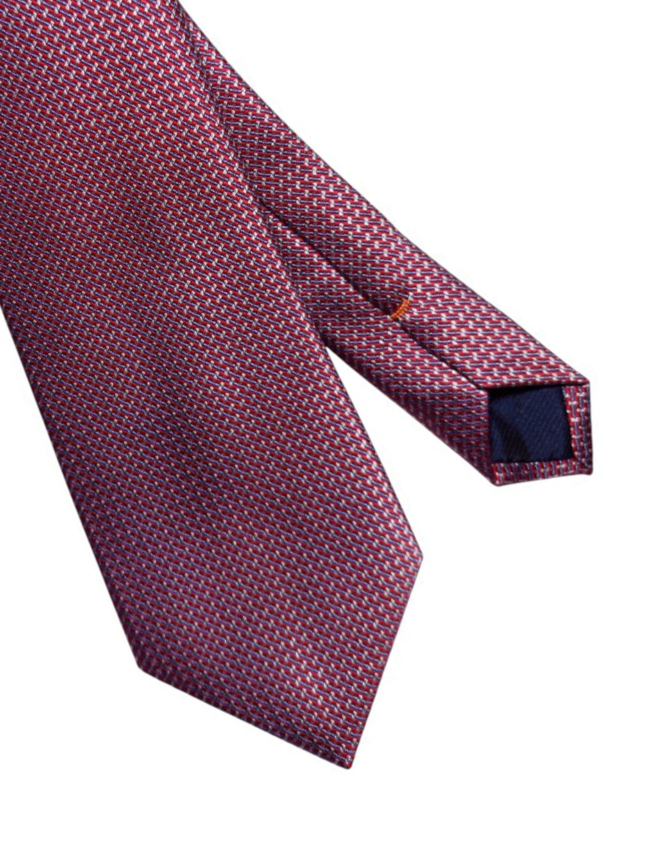 Corbata regular de seda estampado para hombre 3