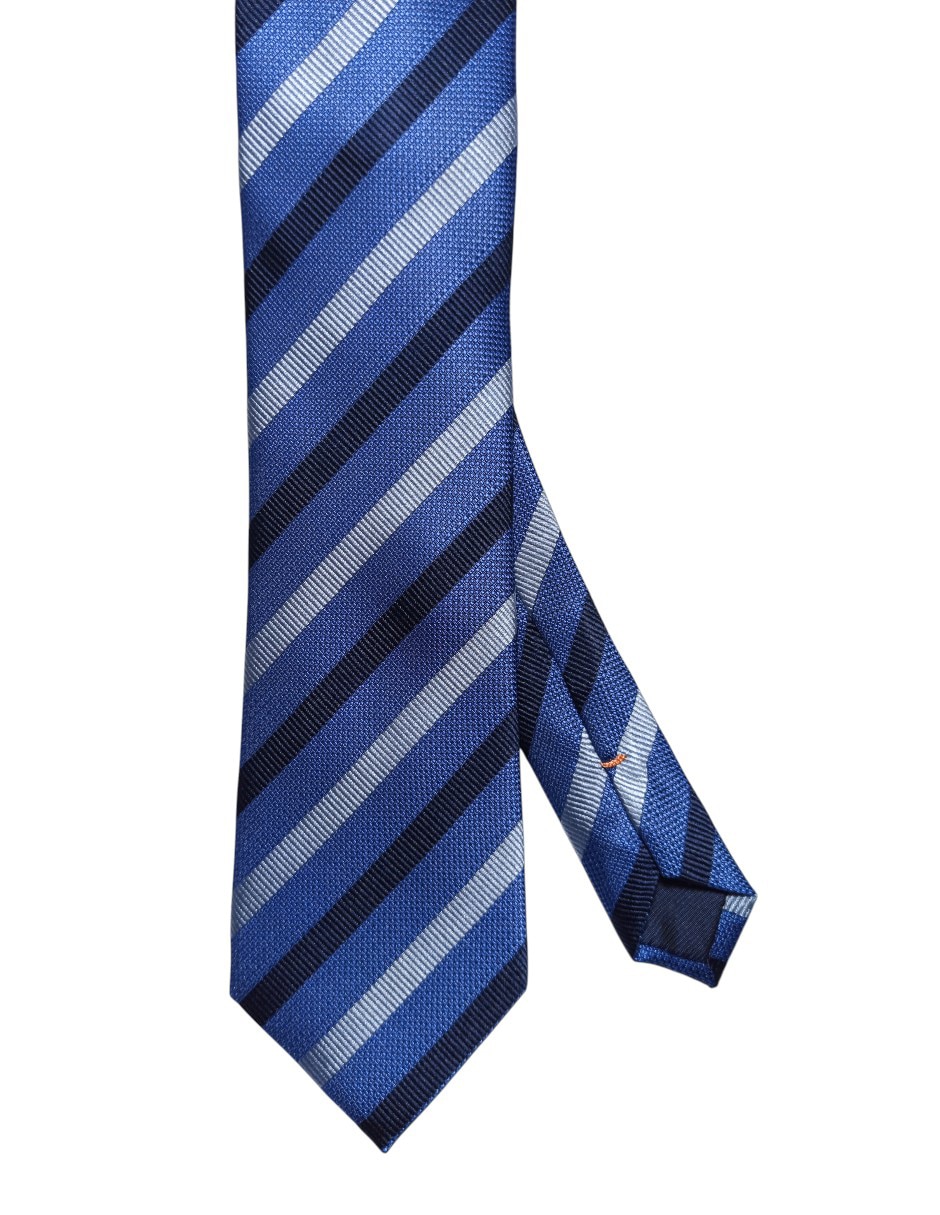 Corbata regular de seda estampado a rayas para hombre Corbata regular de seda estampado a rayas para hombre