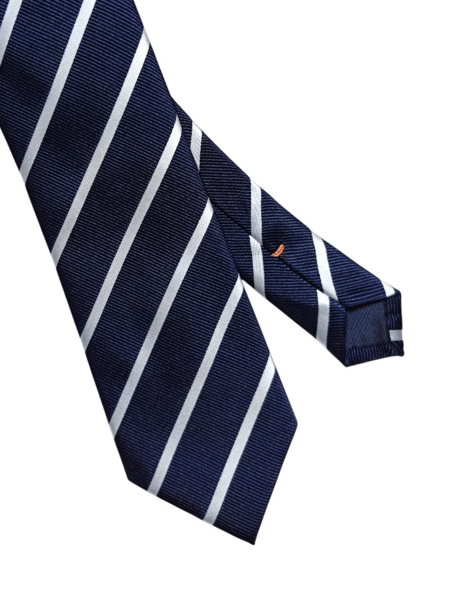 Corbata Jbe regular de seda estampado a rayas para hombre