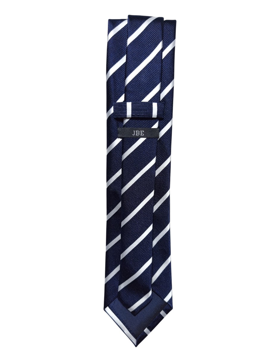 Corbata Jbe regular de seda estampado a rayas para hombre