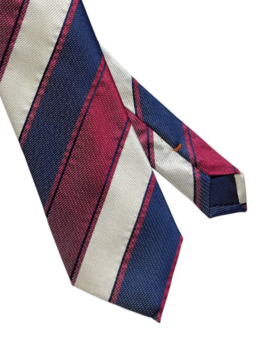 Corbata Jbe regular de seda estampado a rayas para hombre