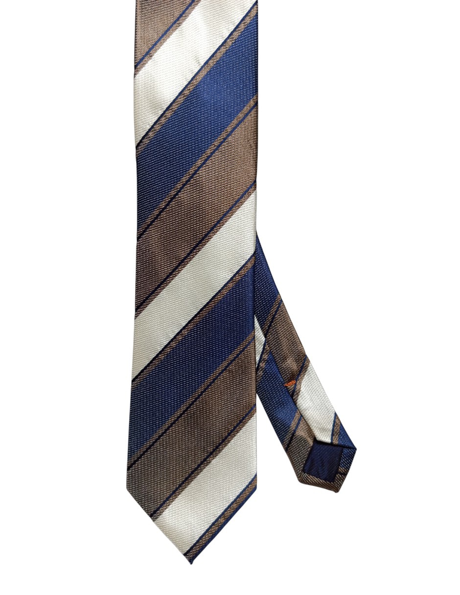 Corbata regular de seda estampado a rayas para hombre Corbata regular de seda estampado a rayas para hombre