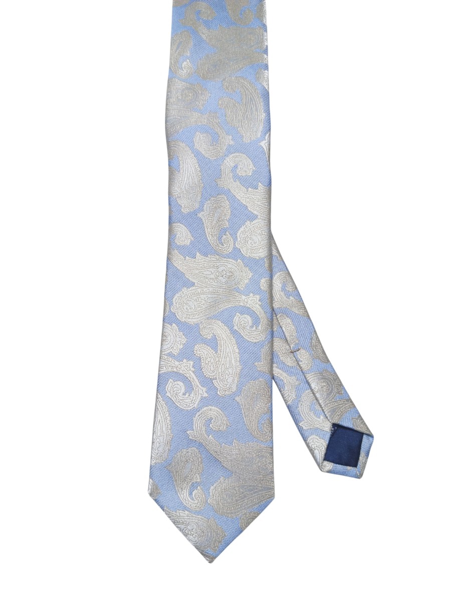 Corbata regular de seda estampado paisley para hombre Corbata regular de seda estampado paisley para hombre