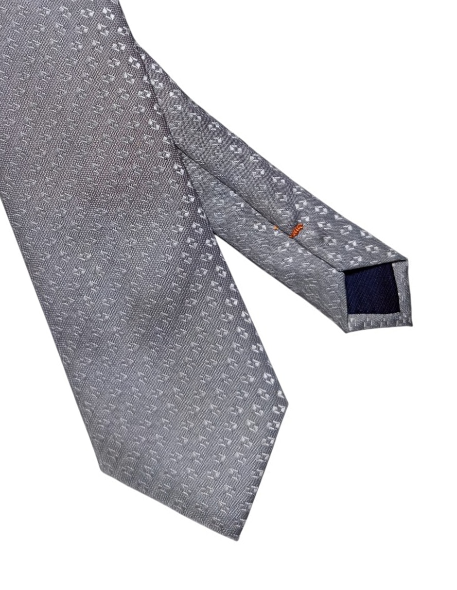 Corbata regular de seda estampado para hombre 3