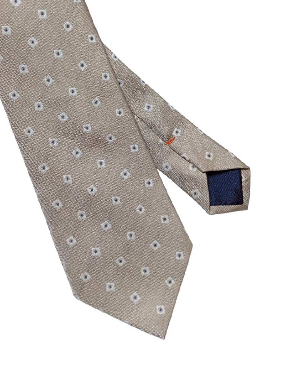 Corbata regular de seda estampado para hombre 3