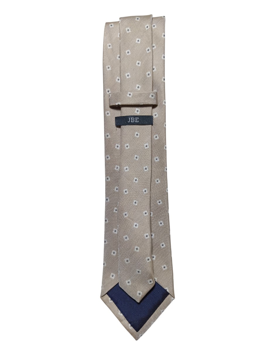 Corbata regular de seda estampado para hombre 2