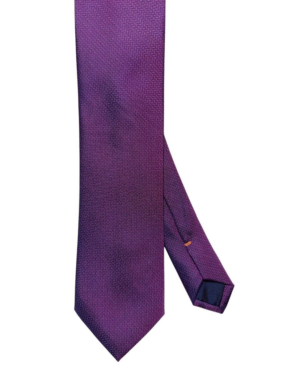 Corbata regular de seda estampado gráfico para hombre 1