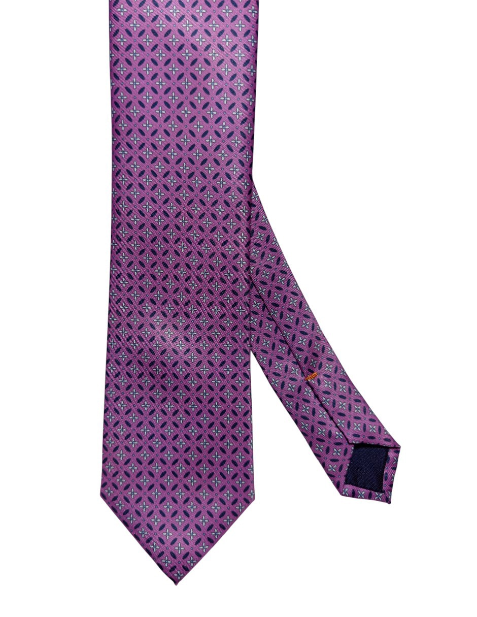 Corbata Jbe regular de seda estampada para hombre