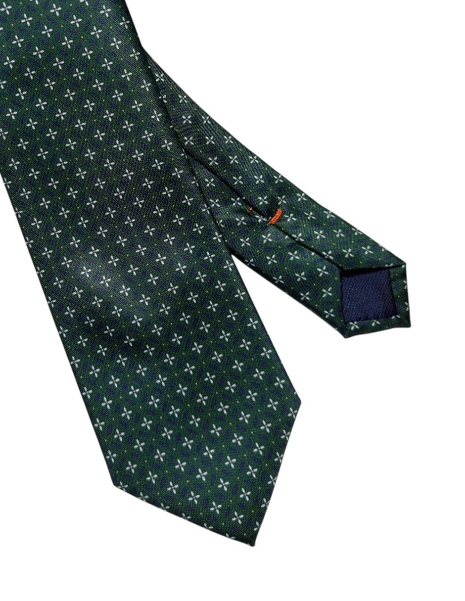 Corbata regular de seda estampada para hombre 2