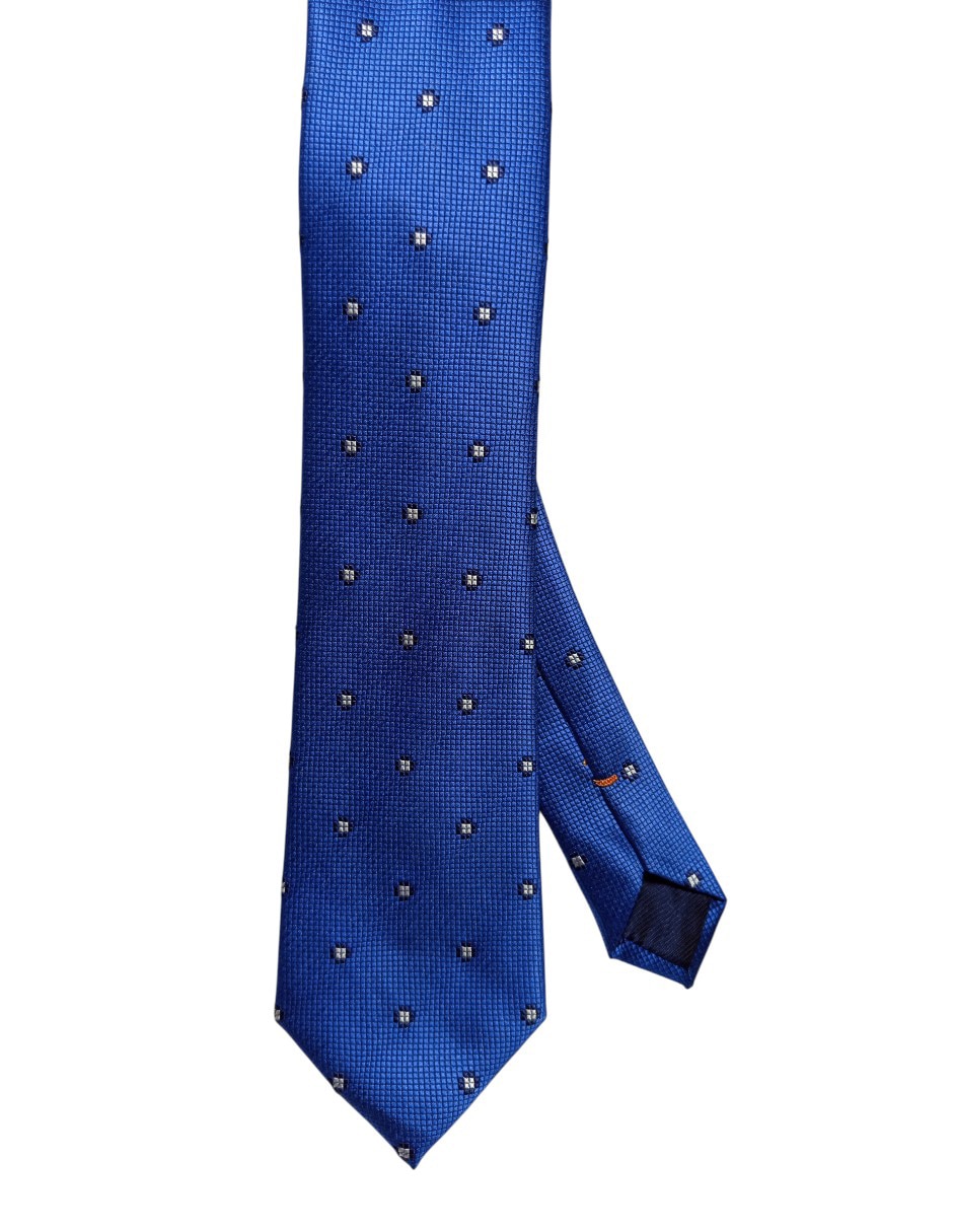 Corbata regular de seda estampado floral para hombre 1