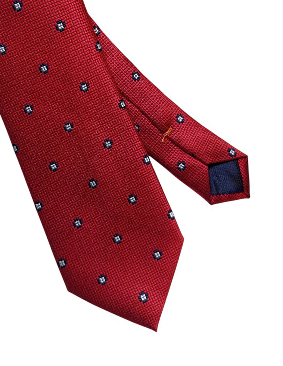 Corbata JBE regular de seda estampado floral para hombre