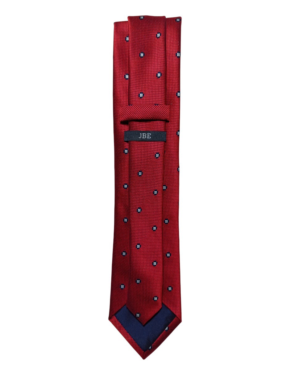 Corbata JBE regular de seda estampado floral para hombre
