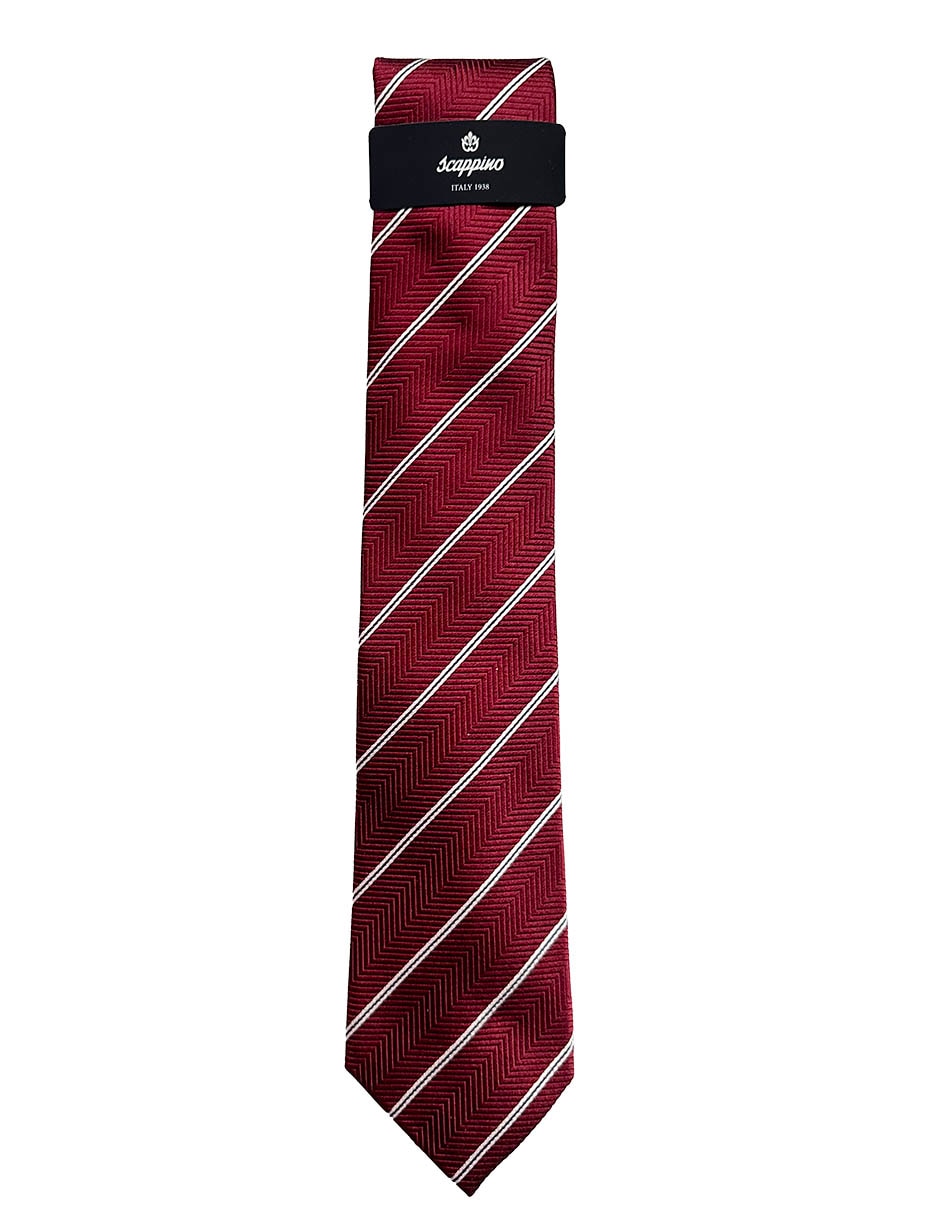 Corbata regular (6-8.5 cm) 'de' seda 'estampado' a rayas 'para' hombre