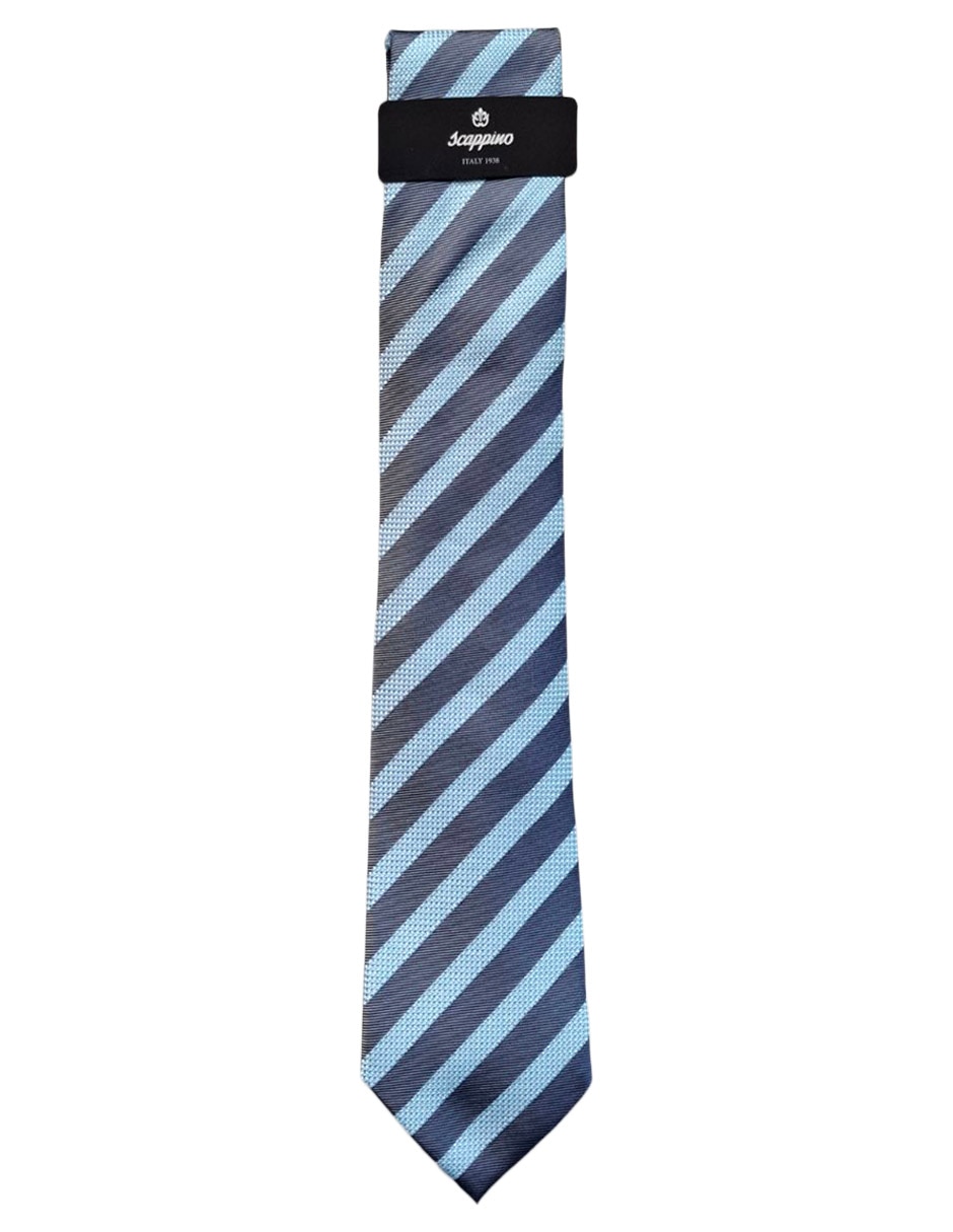 Corbata a rayas de seda Scappino 2