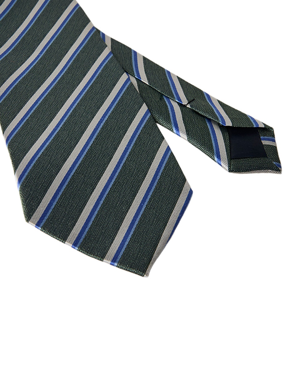 Corbata slim estampado a rayas para hombre 3