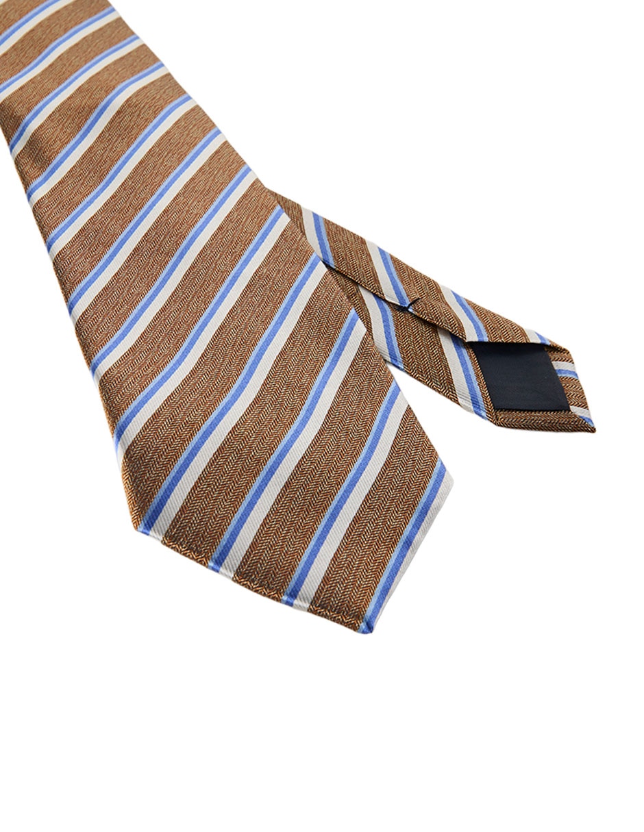 Corbata slim estampado a rayas para hombre 3