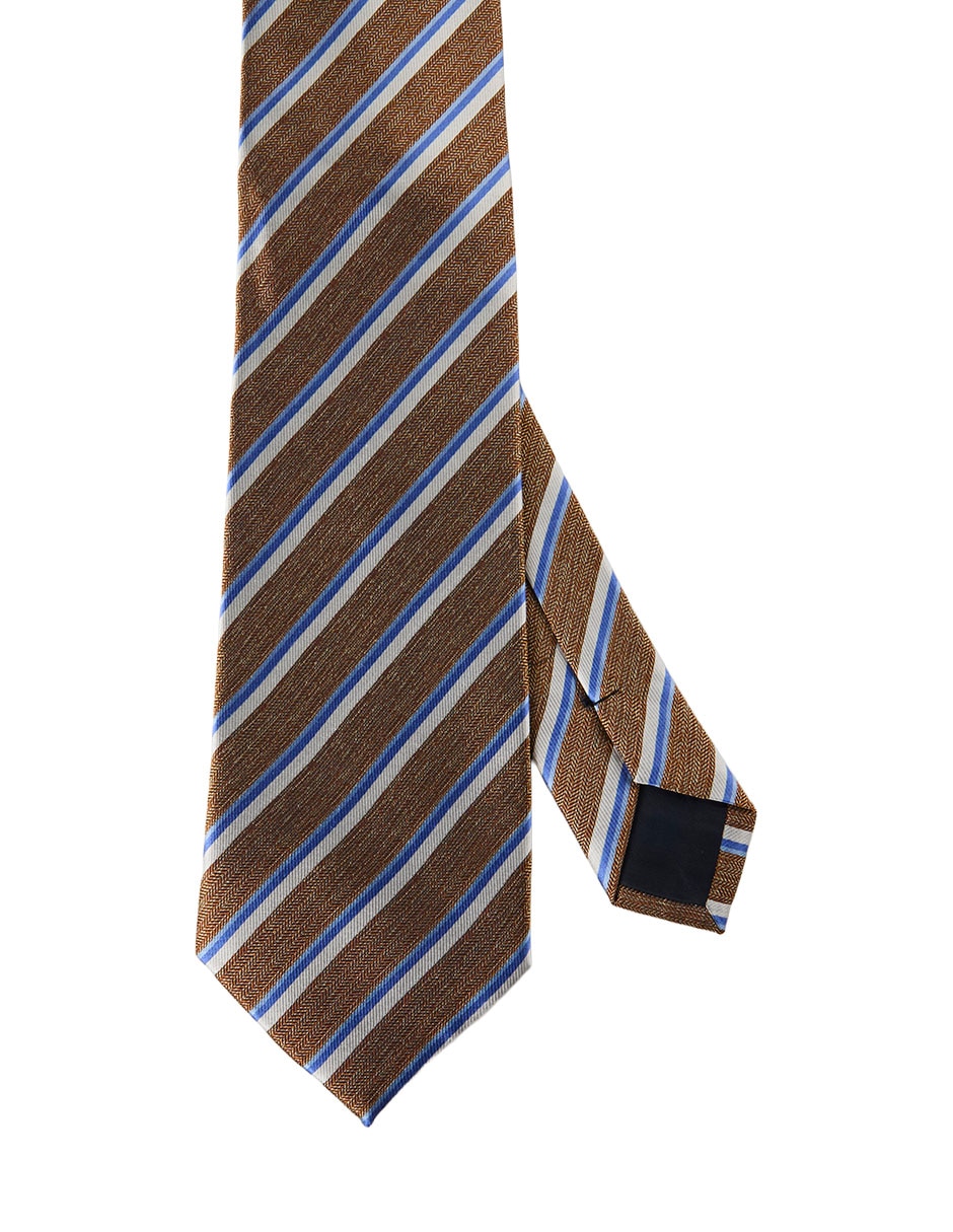 Corbata slim estampado a rayas para hombre