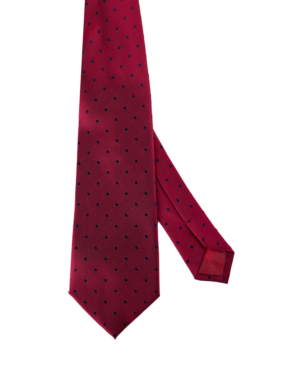 Corbata slim de seda estampado lunares para hombre Corbata slim de seda estampado lunares para hombre