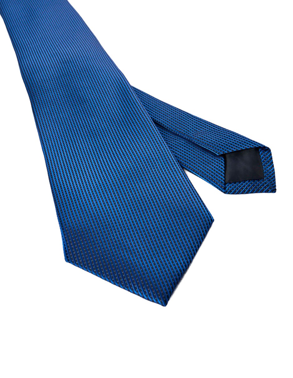Corbata slim de seda estampado a rayas para hombre 2