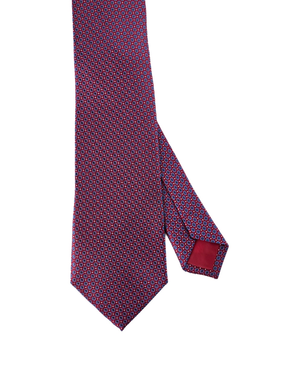 Corbata slim de seda estampado lunares para hombre Corbata slim de seda estampado lunares para hombre