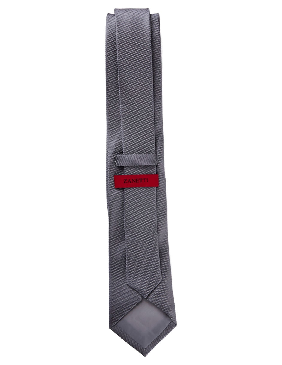 Corbata slim de seda estampado jacquard para hombre 2