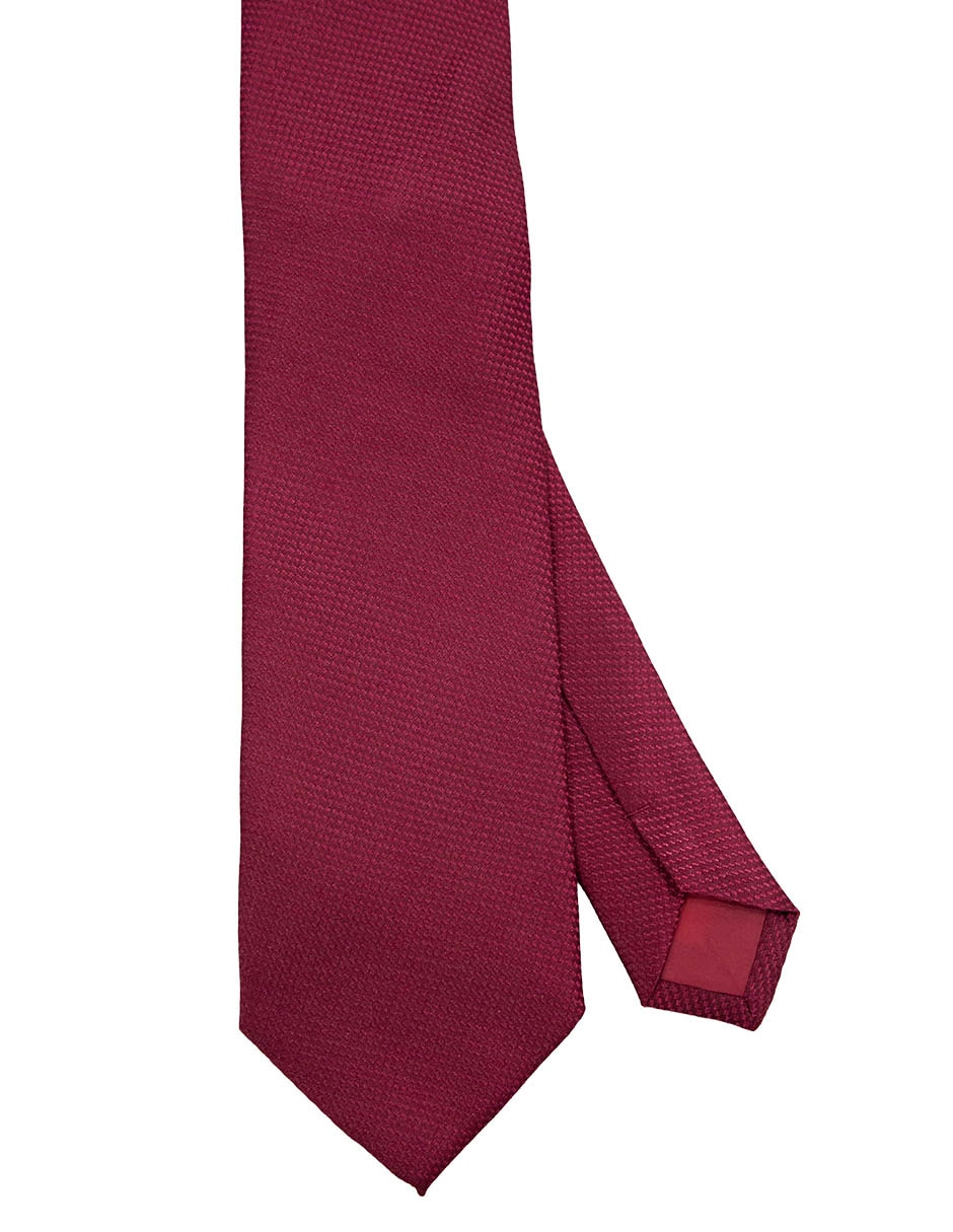 Corbata slim de seda estampado jacquard para hombre