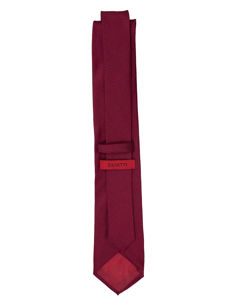 Corbata zanetti slim de seda estampado jacquard para hombre