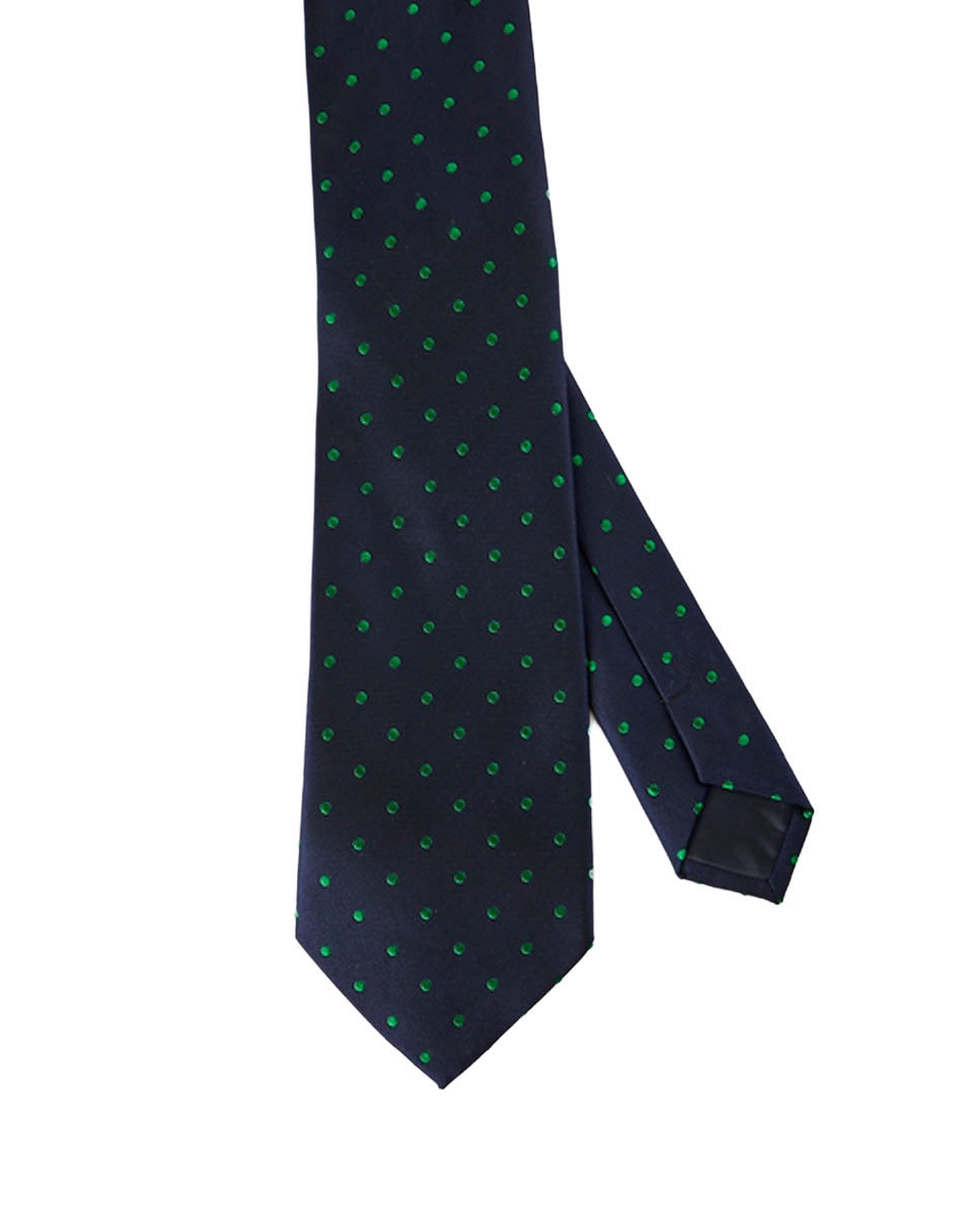 Corbata regular estampado lunares para hombre