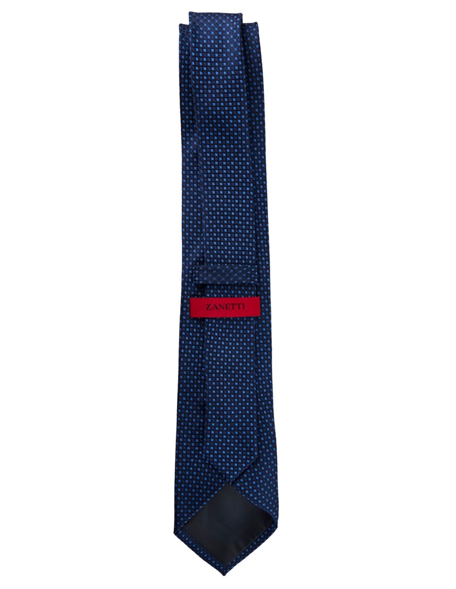 Corbata slim de seda estampado a cuadros para hombre 3