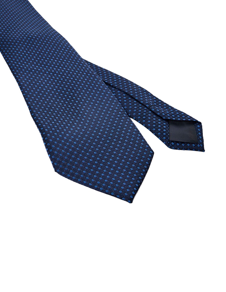 Corbata slim de seda estampado a cuadros para hombre 2