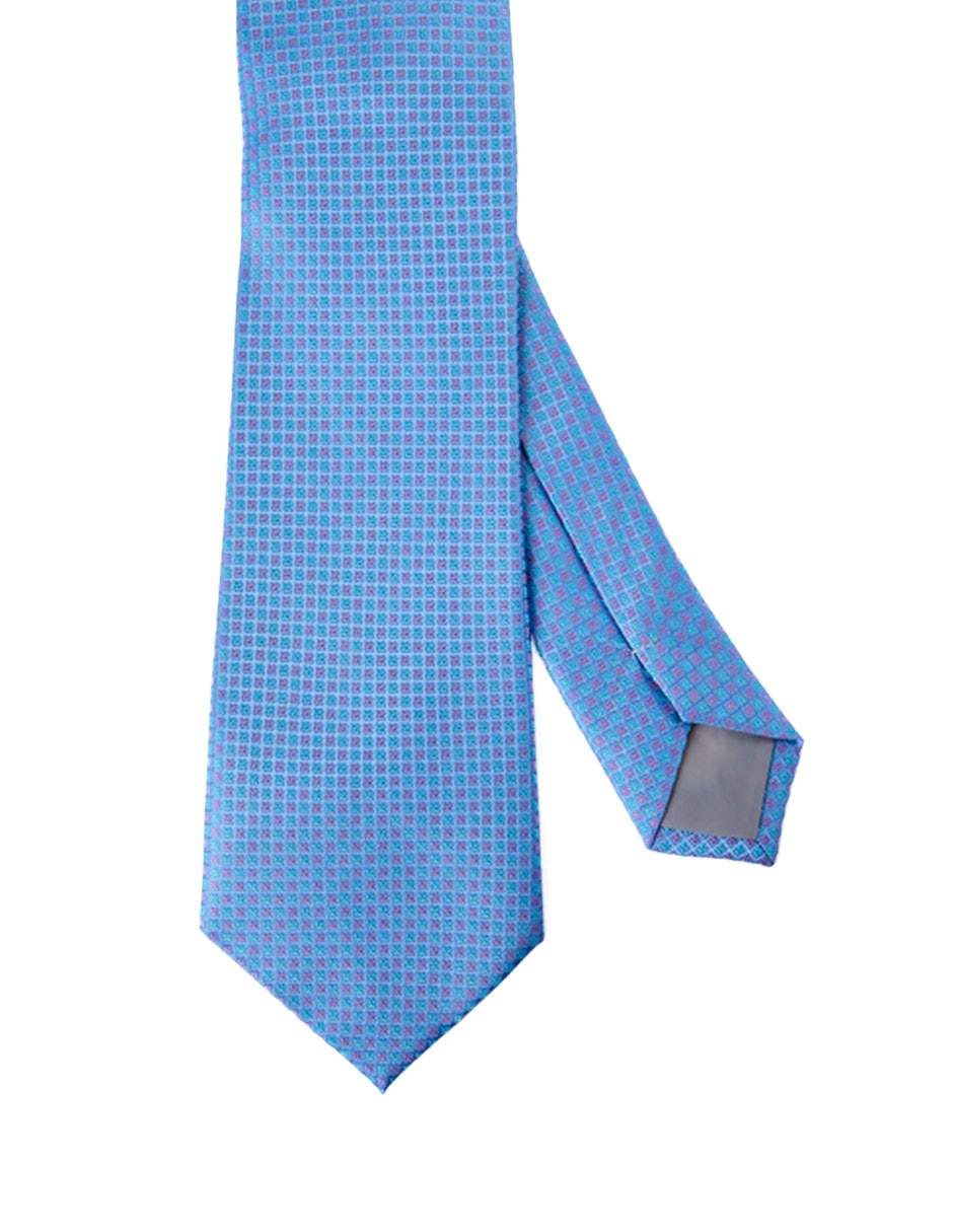 Corbata Slim estampado a cuadros para hombre