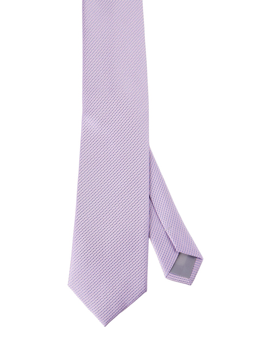 Corbata regular de seda estampado para hombre