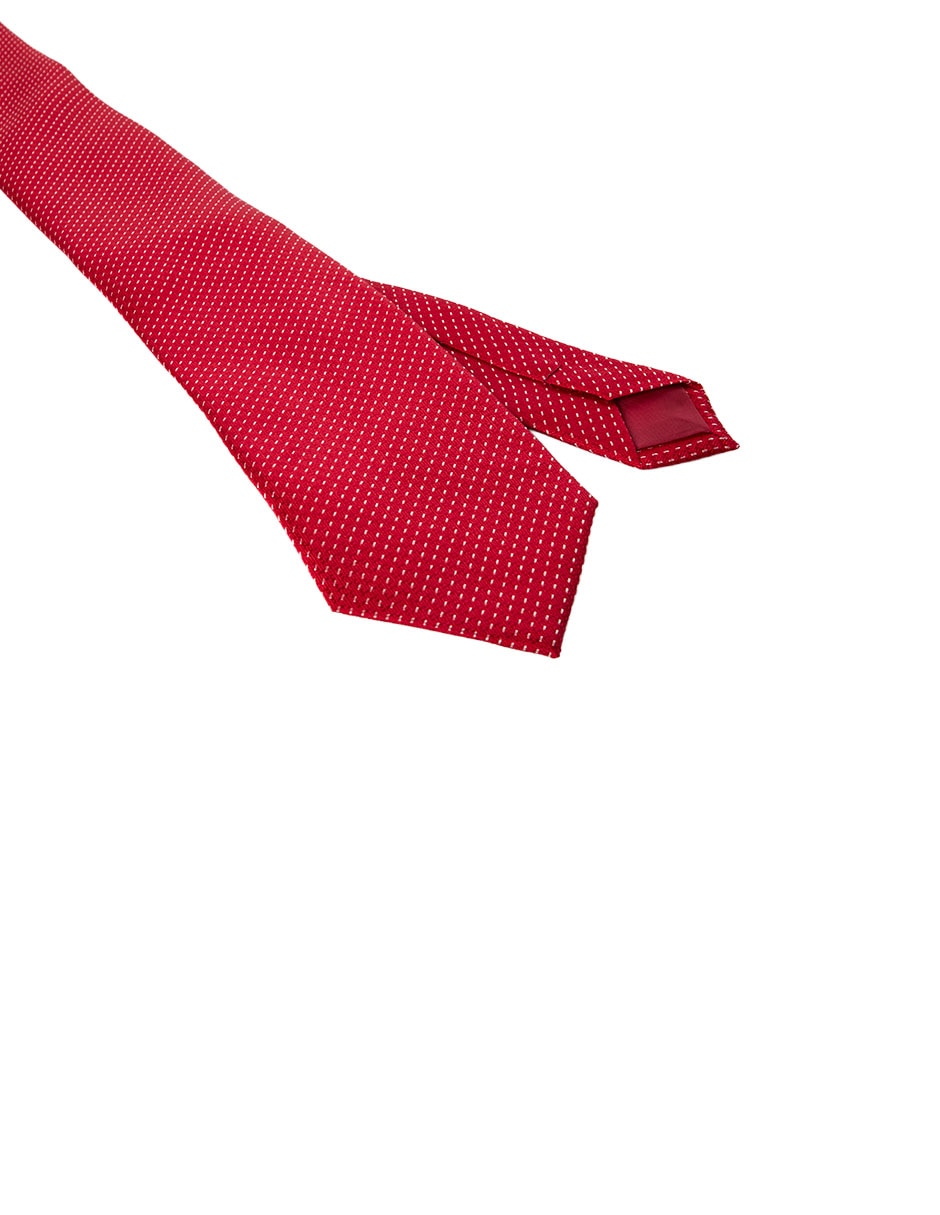 Corbata slim de seda estampado a rayas para hombre 2