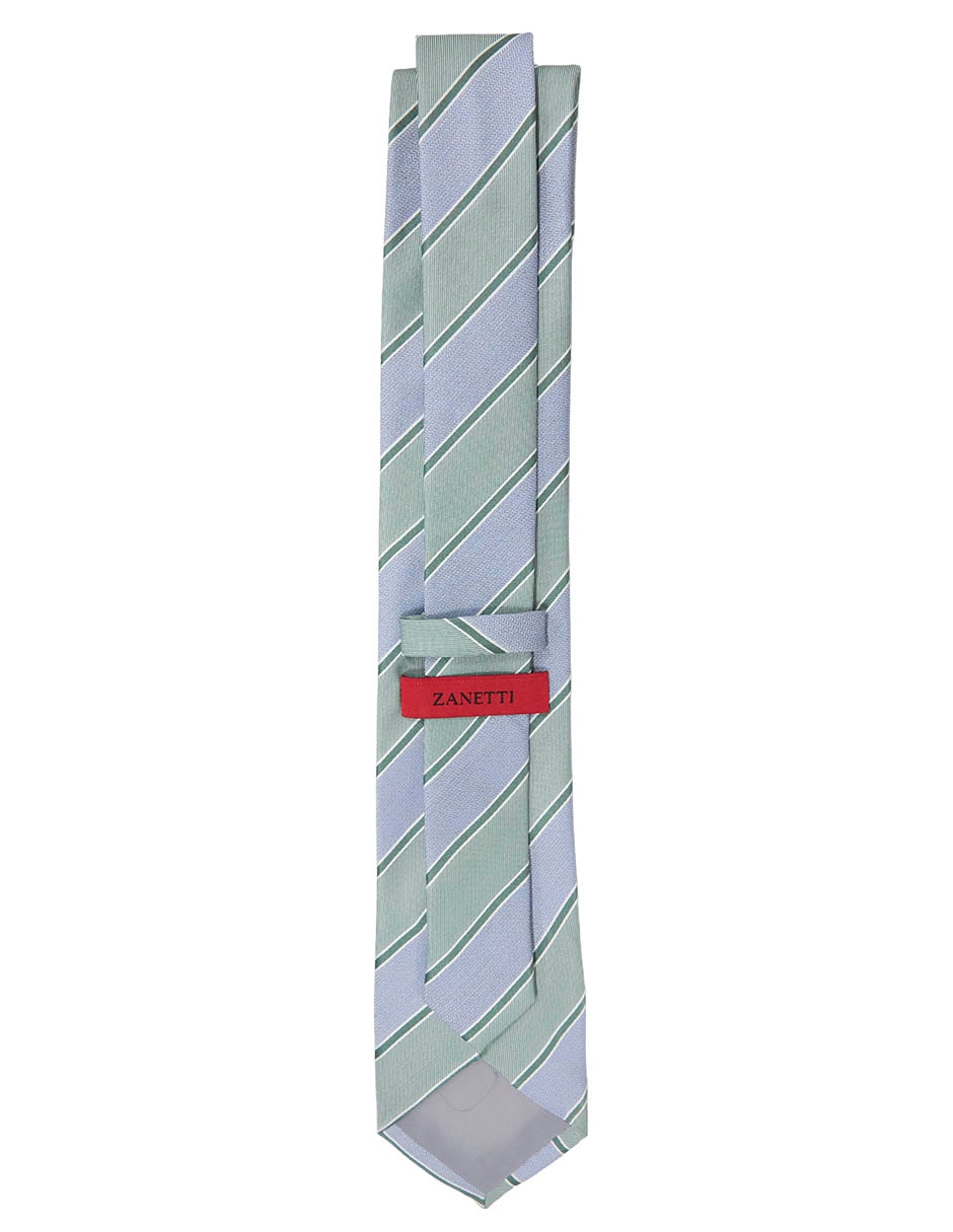 Corbata Slim (4-6 Cm) De Seda Estampado A Rayas Para Hombre 2