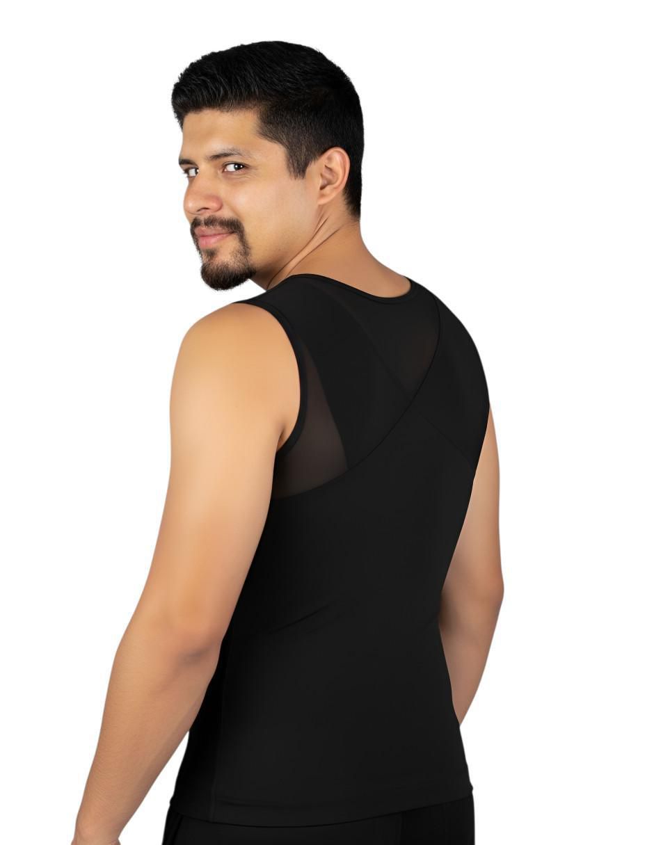 Camiseta tipo faja con compresión media para hombre