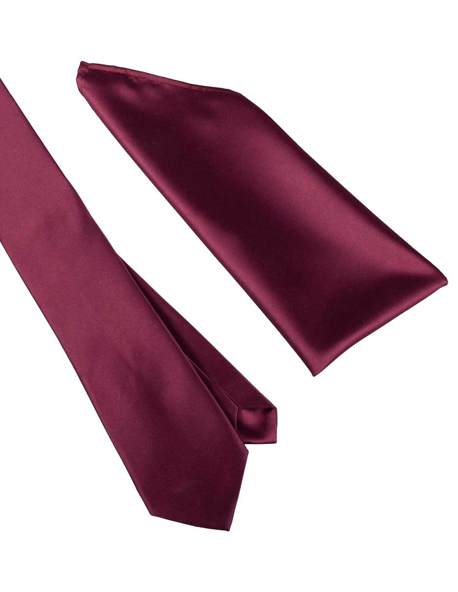 Set de corbata y pañuelo regular para hombre