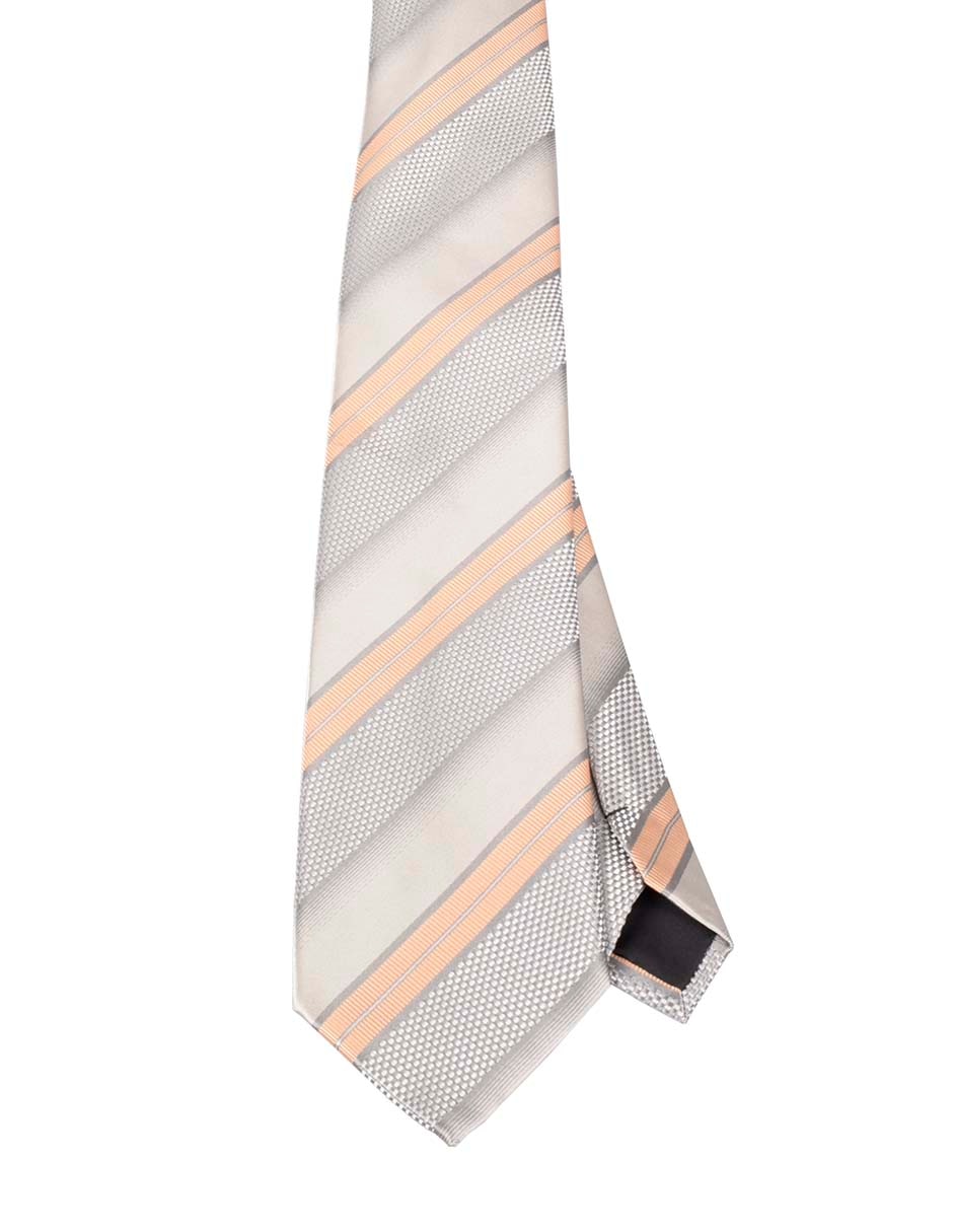 Corbata regular estampado a rayas para hombre