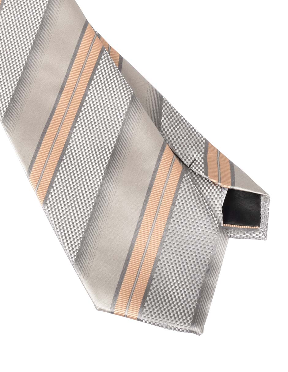 Corbata regular estampado a rayas para hombre