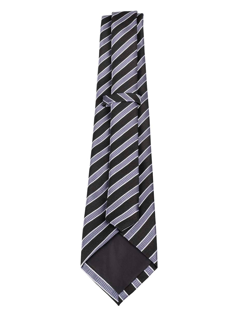 Corbata regular estampado a rayas para hombre
